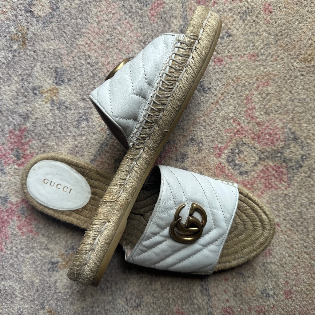 Gucci Leather Leather Espadrilles